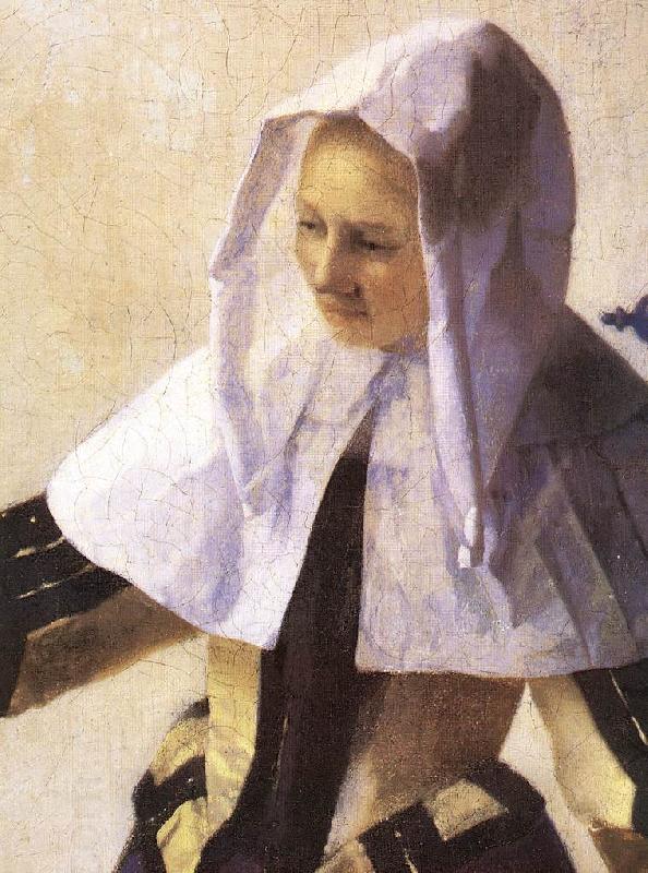 VERMEER VAN DELFT, Jan Young Woman with a Water Jug (detail) r China oil painting art